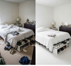 Before and after cleaning transformation 2