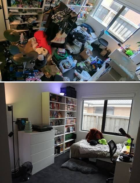 Before and after cleaning transformation 6