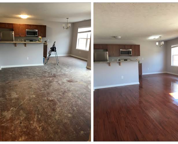Before and after cleaning transformation 7